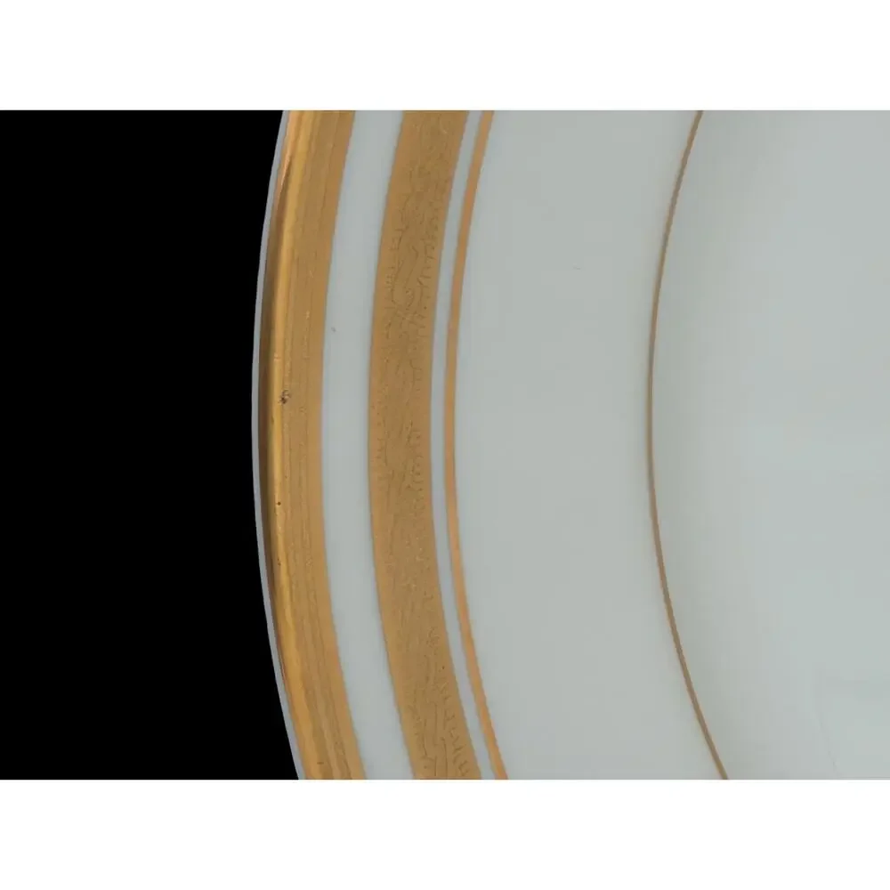 Faberge Imperial Egg Collection Salad Plates Set Of 4 Gold Trim Fine China Japan